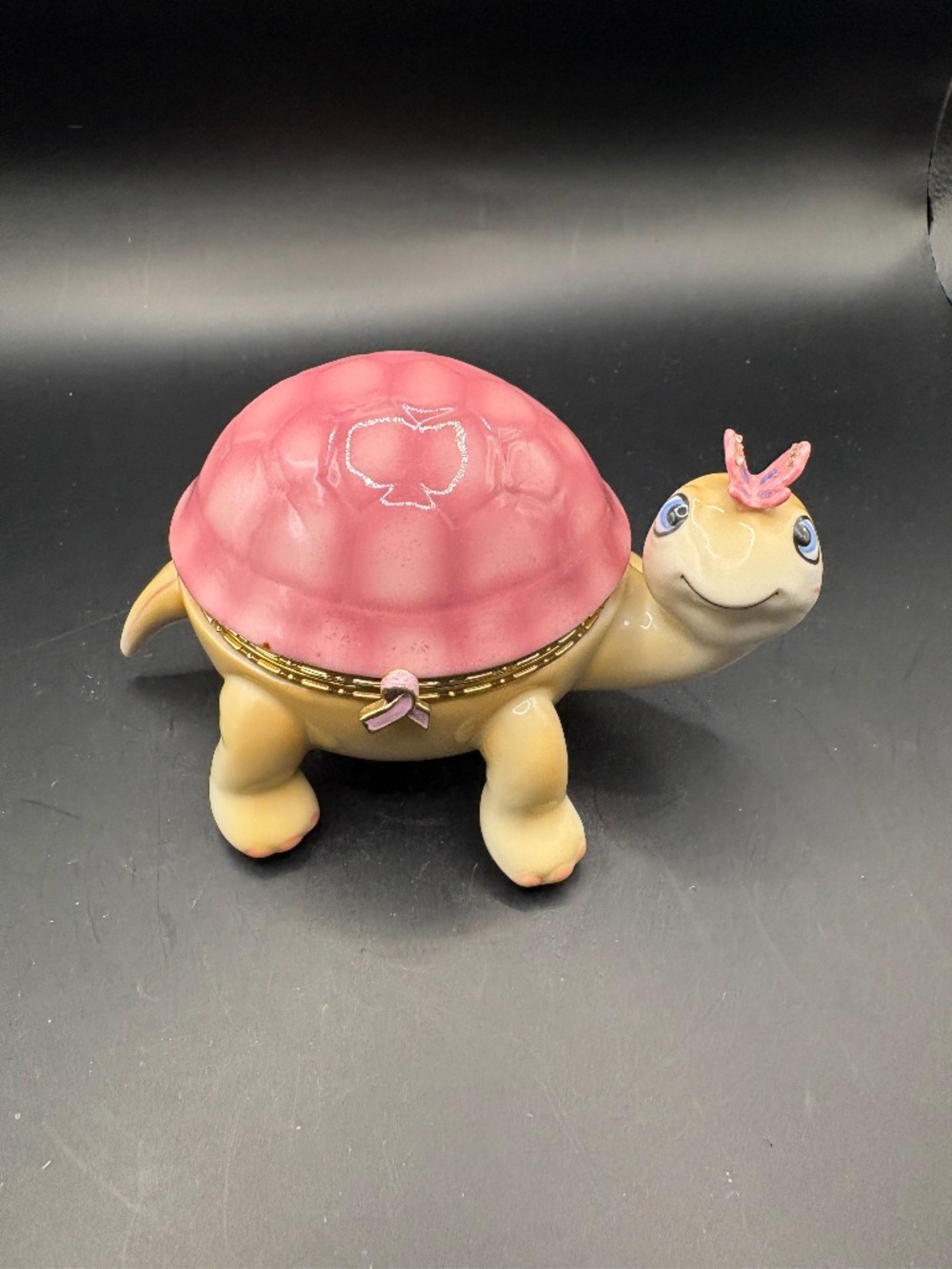 2008 Ardleigh Elliott Pretty In Pink Together in Hope Turtle Trinket Music Box